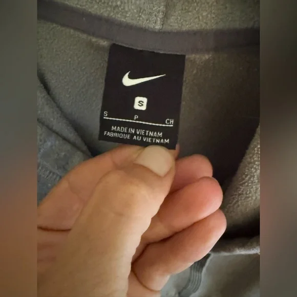 Nike Virginia Tech Hoodie Grey Hoodie Men or Women’s Small Maroon - Picture 2 of 5